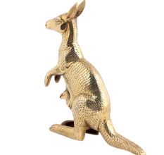 Kangaroo Sitting in Brass Material