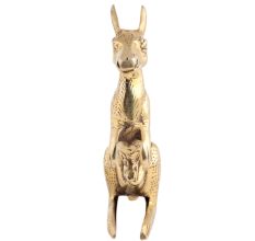 Kangaroo Sitting in Brass Material