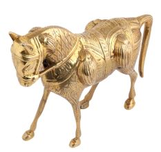 Standing Horse With Carving- Decorate your space