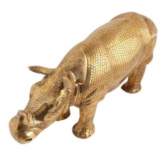 Rhino Standing Animal- With Carved Details