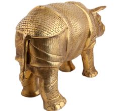 Rhino Standing Animal- With Carved Details
