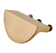 Handmade Brushed Gold Brass  Handle and Knob With Three Screws