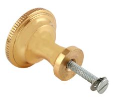 Hand Made Satin Brass Traditional Round Shaped Knob