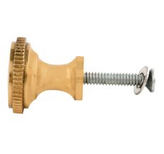 Handmade Golden Brass Round Furniture Knob