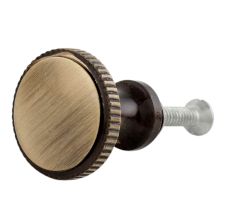 Handmade Antique Brass Round Contemporary Knob