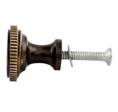 Handmade Antique Brass Round Contemporary Knob