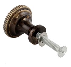 Handmade Antique Brass Round Contemporary Knob