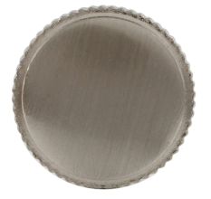 Handmade Nickel-Finish Round Brass Cabinet Knob
