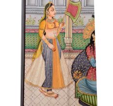 Mughal Canvas Painting From Emperor Shah Jahan's Reign