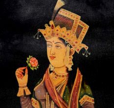 Canvas Painting of Mughal princess Mumtaz Mahal