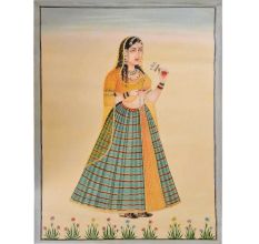 Canvas Mughal Painting Of Empress Jahanara Begum