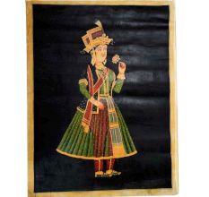 Canvas Mughal Portrait Painting of Queen Mumtaz Mahal