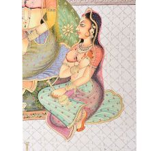 Handmade Classic Canvas Mughal Empire Painting