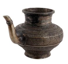 Vintage Holy Water Pot With Carving Spout
