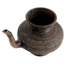 Vintage Holy Water Pot With Carving Spout