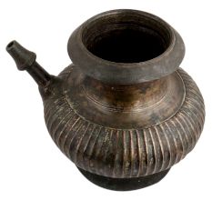 Vintage Holy Water Pot With Spout Fine Carving