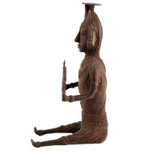 Fine Tribal Sitting Male Figure