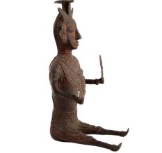 Fine Tribal Sitting Male Figure