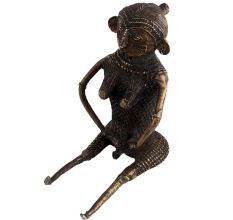 Fine Tribal Sitting Female Figure