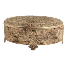 Vintage Oval Shape Box In English Art