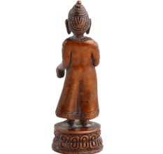 Handmade Copper Finish Brass Standing Buddha Statue