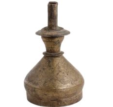 Handmade Antique Brass Dual Funnel Hookah Base