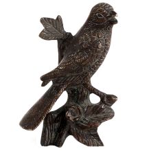 Handmade Antique Brass Bird On Branch Wall Hanging