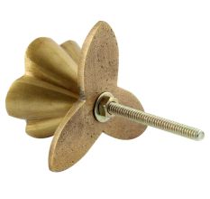 Antique Iron Cream Ceramic Bloom Cabinet Knobs
