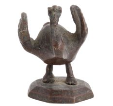 Handmade Brown Brass Flying Bird Statue  Home Decoration