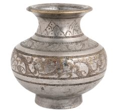 Handmade Antique Gold Engraved Brass Water Pot