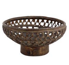 Handmade Brown Brass Mortar Pestle Kitchen Masher