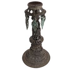 Handmade Black Carved Buddha Prayer Stand With Hangings