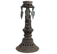 Handmade Black Carved Buddha Prayer Stand With Hangings