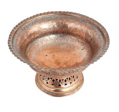 Handmade Orange Copper Leafy Patter Bowl Incense Burner