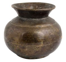 Handmade Simple Black Brass Water Pot Lota