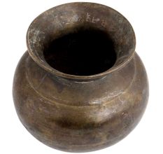 Handmade Simple Black Brass Water Pot Lota