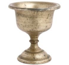 Handmade Golden Brass Finely Cast Bowl On Stand
