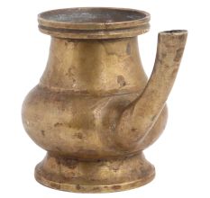 Handmade Traditional Golden Brass Kindi Pot