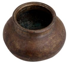 Handmade Black Brass South Indian Water pot Or Matka