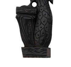 Wooden Welcome Peahen Statue-01