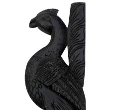 Wooden Welcome Peahen Statue-01