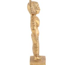 Goddess Rakhumai wife of Lord Vitthal Handmade Golden Brass statue