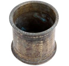 Handmade Black Brass Panchpatra Holy Water Cup