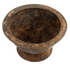 Handmade Heavily Patinated Brass Bowl