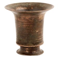 Handmade Brown Brass Tumbler Or Vase