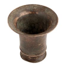 Handmade Brown Brass Tumbler Or Vase