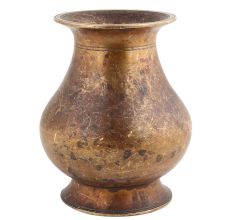 Handmade brown Patinated Brass Water Pot