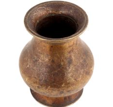 Handmade brown Patinated Brass Water Pot
