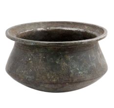 Handmade Brown Brass Handi Punjabi Patili