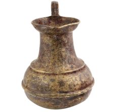 Handmade Brown Patina Finish Brass Islamic Jug And Long Handle